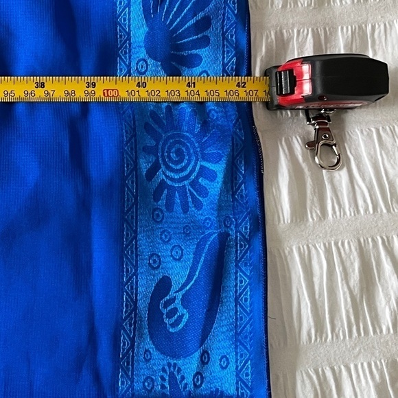 RIMA BEACH WEAR Terivoile Beach Wrap Pink Blue Ombre Swimsuit Coverup Sarong - Picture 11 of 12